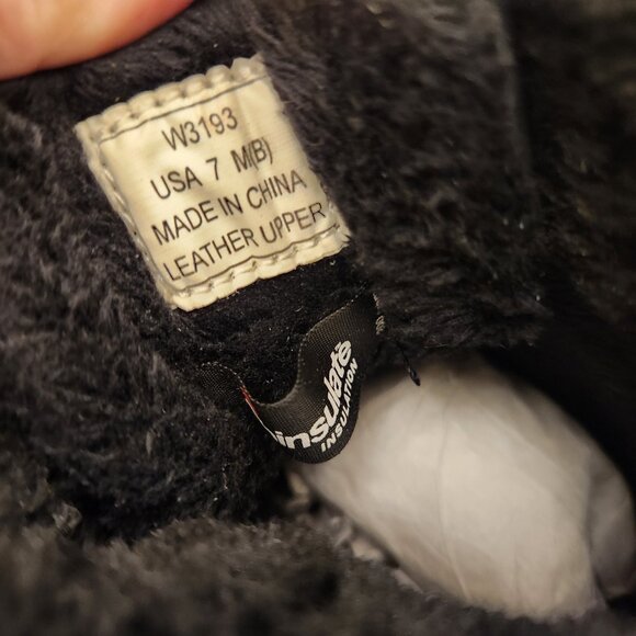 Propet "Blizzard" Mid Lace II Black/Aztec Knit Lace up boots. NIB. Size 7 - Picture 9 of 13